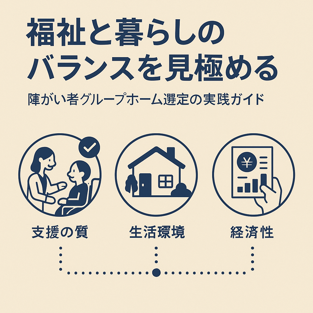 良いグループホームって？福祉と暮らしのバランスを見極める：障がい者グループホーム選定の実践ガイド