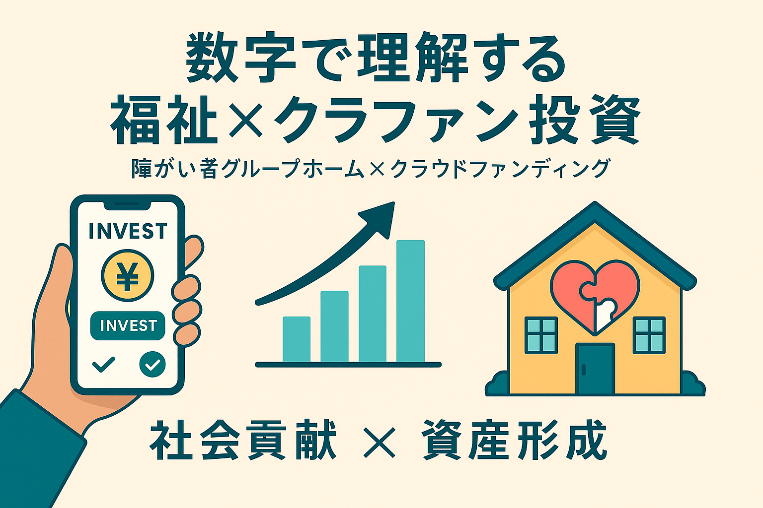 【タイトル】数字で理解する：障がい者グループホーム×クラファン投資の実力を“1記事で”把握する