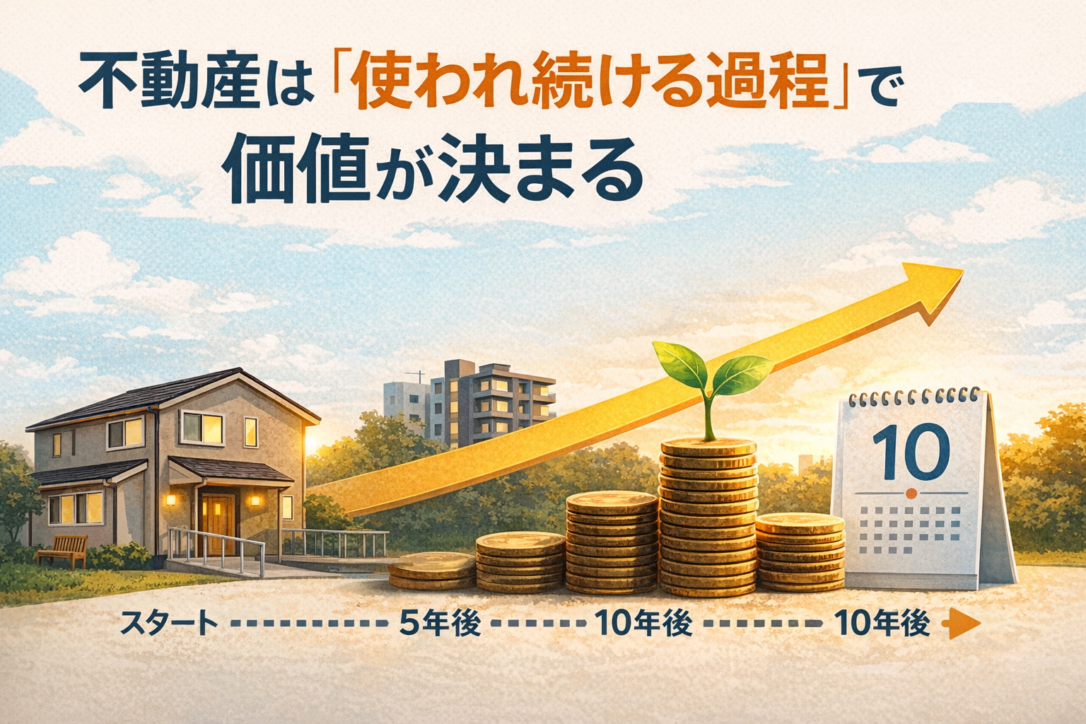 「不動産は“建てた瞬間”ではなく、“使われ続ける過程”で価値が決まる」